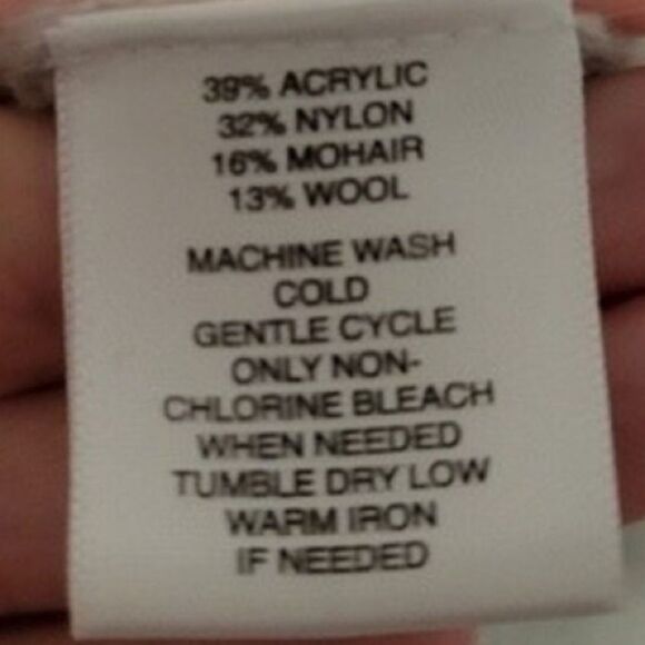 Loft Womens Open Front Cardigan Sweater Gray Shawl Collar Crochet Knit Boho XL - Picture 5 of 5